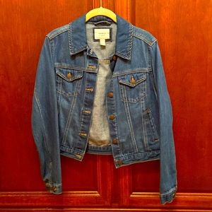 Forever 21 blue denim jacket US S classic/y2k cottage core minimalist preppy